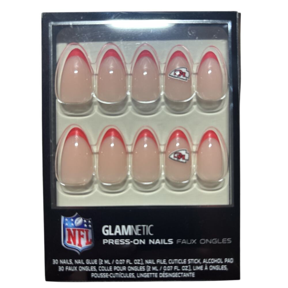 Kansas City Chiefs- Press On Nails-Glamnetic-New In Box